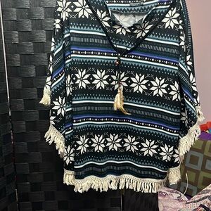 Soft Poncho Style Cape